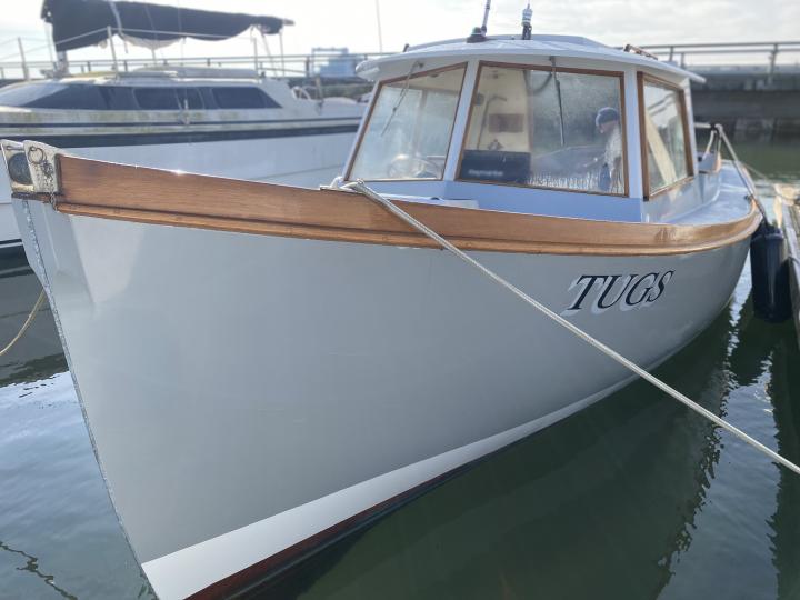 Tugs boat, port side bow looking aft